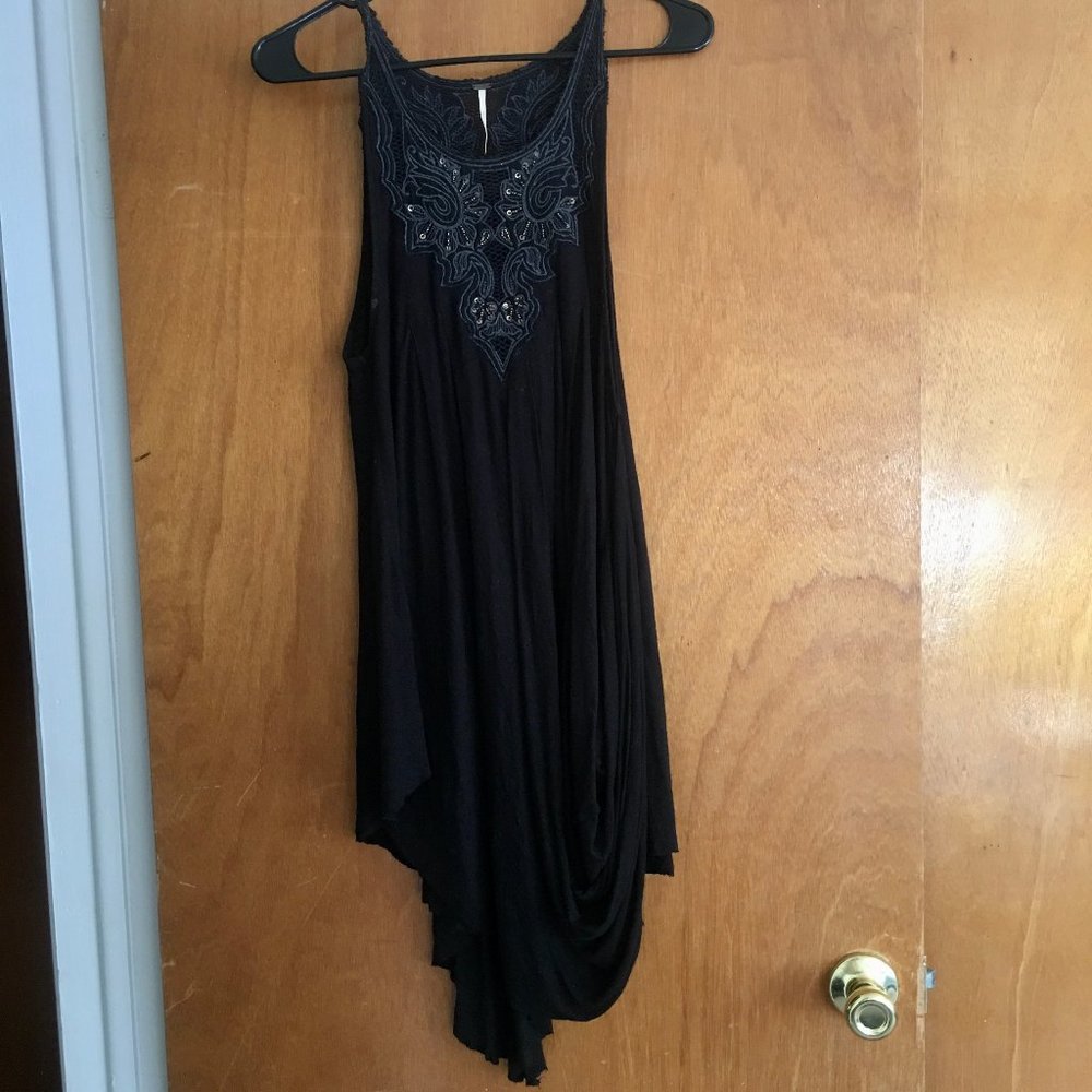 Free People Black Asymmetrical Tunic